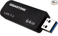 GIGASTONE 64GB Flash Drive (10 Pack) Z30 USB 3.2 Gen 1, 80MB/s Ultra Fast, Keychain Loop, Carbon Fiber Style, Push-Pull Design, Data Storage, Backup for PC/Mac/TV/Car, USB 2.0/3.0/3.1 Compatible