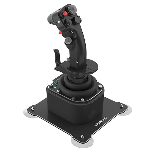 WINWING Orion2 HOTAS Metal Warthog: StriktAce EX II Metal Throttle Grip - Unprecedented Immersive Flight Experience, 57 Physical Switches, Four-Speed Dial Wheel Switch,With Dual Throttle Connectors