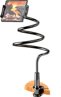 Phone Holder,gooseneck Phone Holder,360° Rotate Support Rod One-Hand Adjustable Cell Phone Holder,for Desk Headboard Nightstand. (Black)