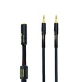 Arklove 25ft Shielded 1/8" aux Input 3.5mm Female to 2X 3.5 Output Splitter Stereo Audio Video Cable Out 3.5 Male to Two 3.5 Male in Dual Speaker Cord 24k Gold Plated