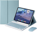 AnMengXinLing Keyboard Case for iPad mini 7th(A17 Pro) 2024/Mini 6th Generation with Mouse,Case for iPad mini7/mini6 with Detachable Wireless Bluetooth Keyboard Pencil Holder Slim Smart Cover, Blue