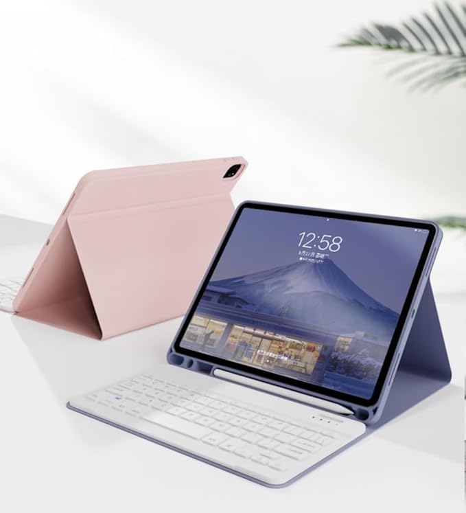 for iPad 9.7 inch 6th/5th Generation, Air 2, Air, iPad Pro 9.7 Keyboard Case with Mouse and Rainbow Backlit Detachable Bluetooth Keyboard Cover,Yellow