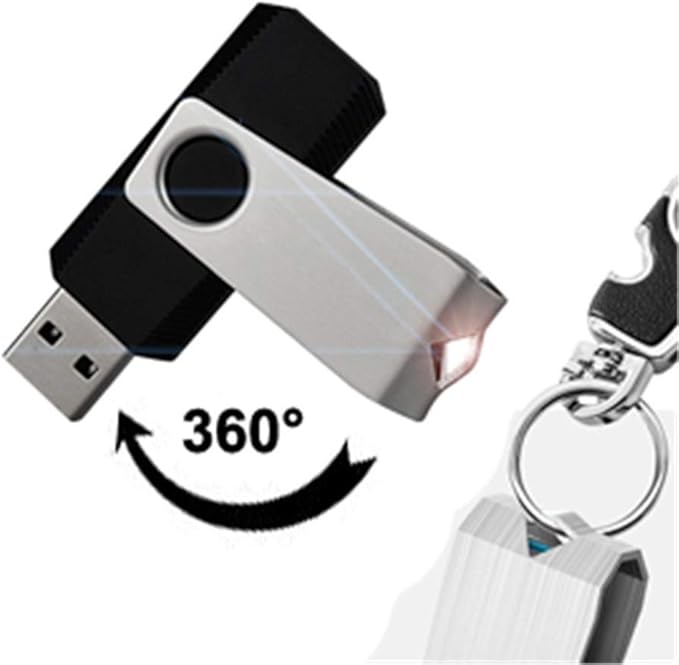 KEXIN 16GB USB Drive Bulk 50 Pack Flash Drive 16 GB Thumb Drive Bulk Flash Drive 50 Pack Swivel USB 2.0 (16GB, 50PCS, Black)