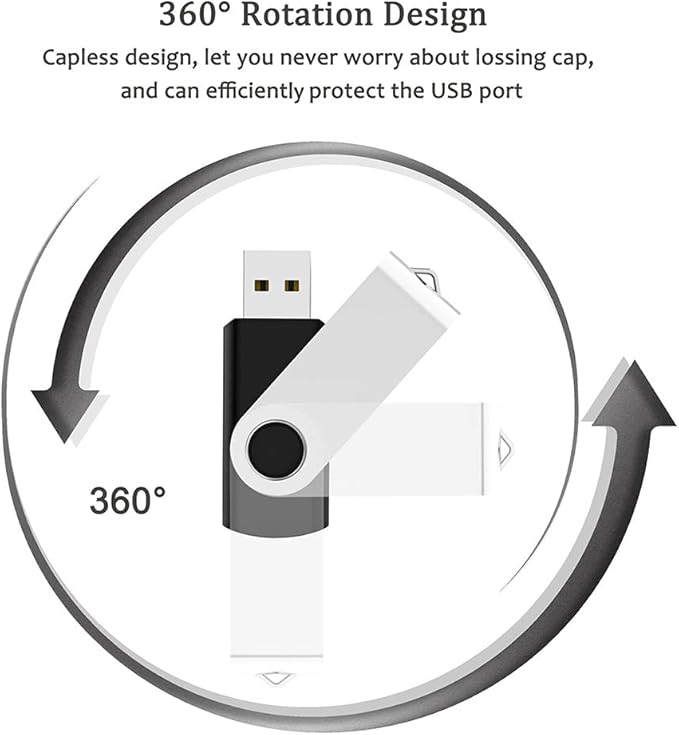 USB Flash Drive 32GB 20 Pack, Bulk USB 2.0 Flash Drives Thumb Drive Swivel Memory Stick Jump Drive Pen Drive,32 gig 20 Pieces