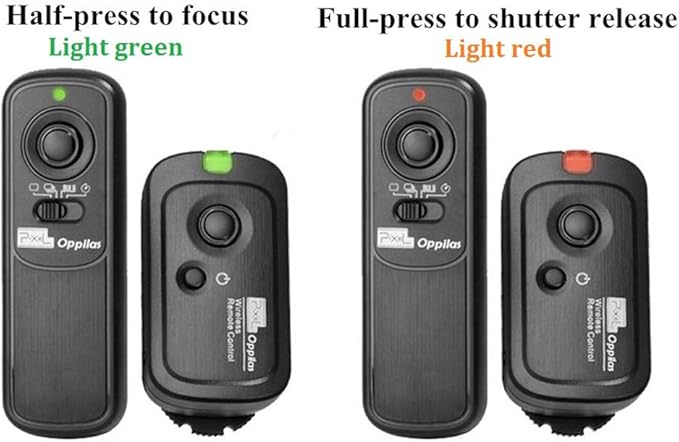 Pixel DSLR Wireless Shutter Release Remote Control L1 for Panasonic RM-L1AM S5 S1 G95 G91 G90 G9 G10 G70 GH3 GH4 GH5 GH6 GX7 G85 G81 FZ50K FZ100 FZ200 FZ1000 FZ2500 FZ2000 FZ330 FZ30GX7 Remote Shutter