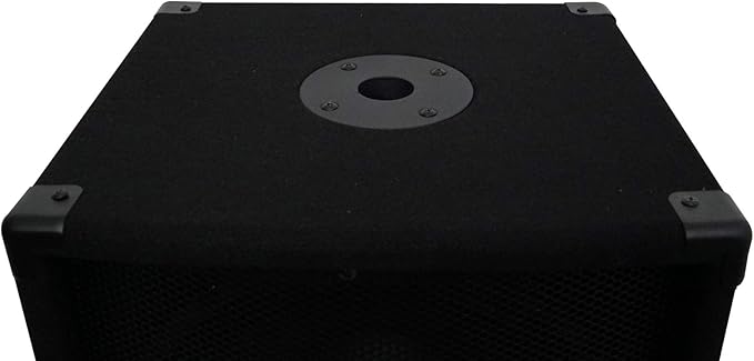 Rockville SBG1124 12" 600W Passive 4-Ohm Pro DJ Subwoofer, MDF Cabinet, Pole Mount, Deep Bass, for DJs and Small Venues