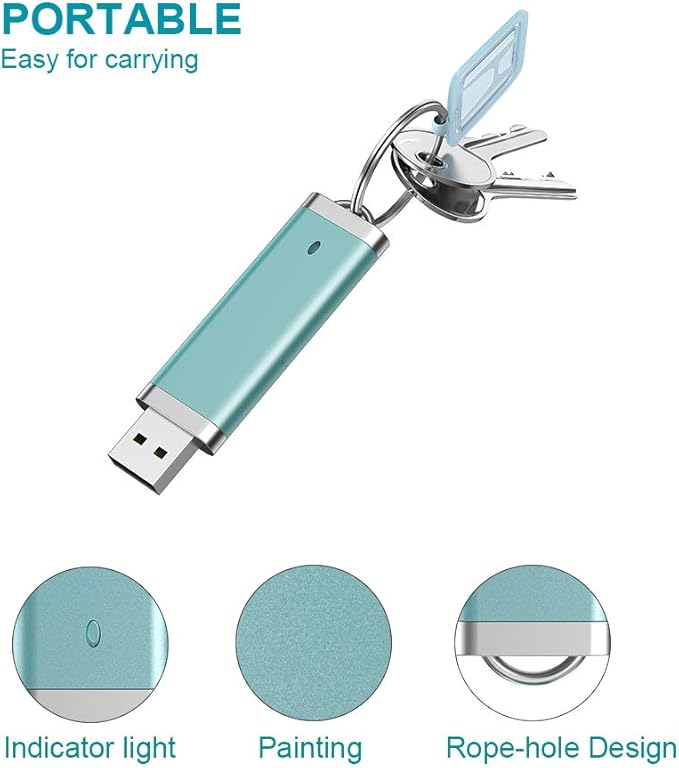 KEXIN 10 Pack 64GB Flash Drives - USB Thumb Drive, 64GB, Colorful