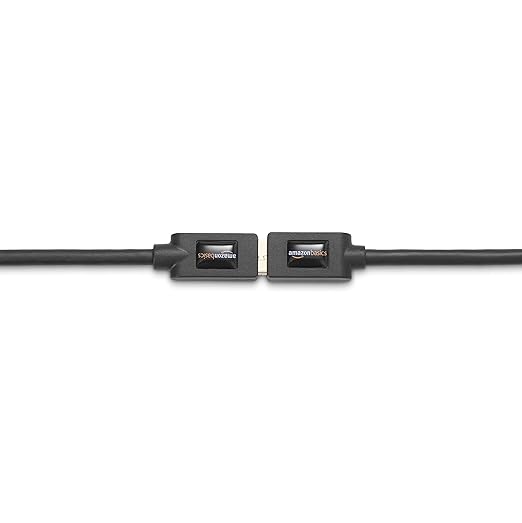 Amazon Basics 2-Pack USB-A 3.0 Extension Cable, 4.8Gbps High-Speed, Male to Female Gold-Plated Connectors, 6 Foot, Black