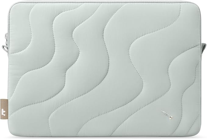 tomtoc 360 Protective Puffy Laptop Sleeve for 13-inch MacBook Air M4(2025)/M3/M2/M1 A3240 A3113, MacBook Pro M2/M1, iPad Air (M3/M2)/Pro M4, Quilted Soft Puffer Bag for 13-inch Surface Pro Copilot+PC