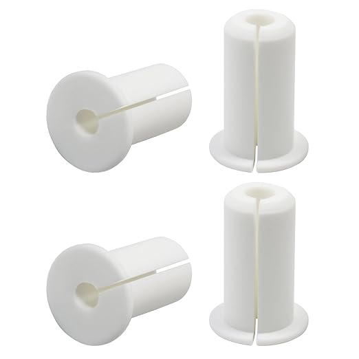 4pc Starlink Cable Grommet 3/4" Silicone Waterproof Wall Hole Pass Through Split Cable Bushings for TV Wire Ethernet Cord, Starlink Cable Routing Kit Accessories, 38mm/1.5" Ht, White