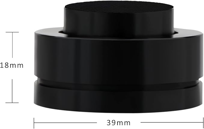 Preffair 4 Pcs Turntable Anti-Vibration Isolation Feet Speaker Feet Isolators Subwoofer Shock Absorber Stand Speaker Cone Pads with Ceramic Beads for DAC Recorder, HiFi Amplifier (Aluminum Alloy)