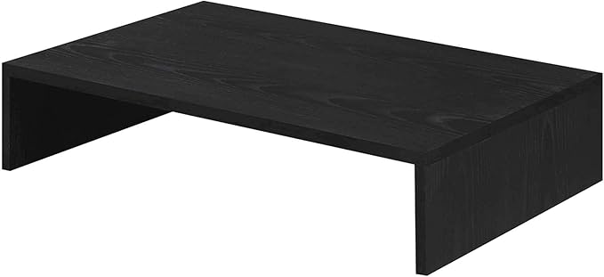 Convenience Concepts Small Designs2Go Monitor Riser for TVs up to 26 Inches, Black
