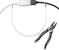 Cable Tethers 10 Pack with Crimping Tool (12 Inches, White Color), Adjustable Security Cable Look, Universal DIY Adapter Tethering Ties Kit for Computer Cord, Pre-Assembled, Tamper-Resistant