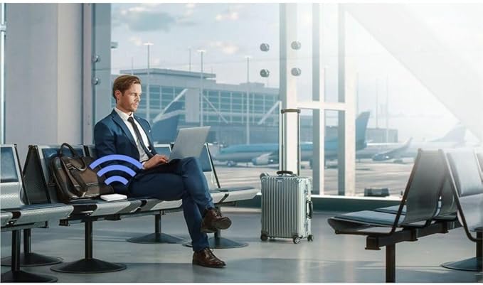ASUS RT-AX57 Go - AX3000 Dual Band WiFi 6 (802.11ax) Travel Router, Support 4G/5G Mobile tethering&Public WiFi (WISP) Mode, Subscription-Free Network Security, VPN Features, AiMesh, Guest Portal