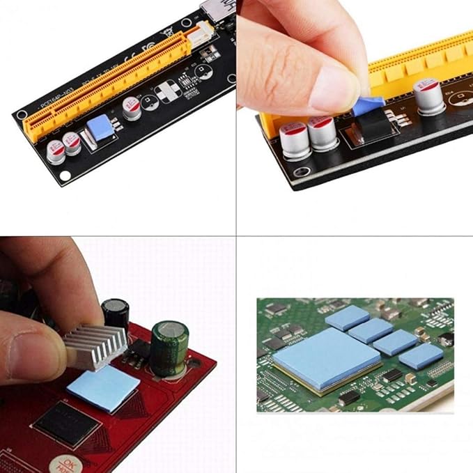Highly Efficient 12 W/mK Thermal Pad, 100x100x1mm, Insulated, Heat & Temperature Resistant Silicone for IC, SSD, CPU, GPU, Heat Sink, LED Cooling
