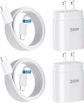 30W Phone 16 15 Charger Fast Charging,USB-C Wall Fast Charger Block Adapter with 6.6Ft USB C to C Fast Charging Cable Cord for Phone 16 15 Pro/16 15 Pro Max/15 Plus,Pro 12.9,Samsung Galaxy S24 Ultra