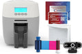 Bodno Magicard 600 Dual Sided ID Card Printer & Complete Supplies Package ID Software - Silver Edition