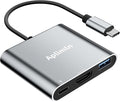 USB C to HDMI Adapter, 4K@60Hz HDMI to USB-C Adapter with USBA 3.0 & 100W PD Port Multiport Digital AV Converter for MacBook Pro/Air, iPad, iPhone 15/16, Tablets, Switch, TV, Monitor and More