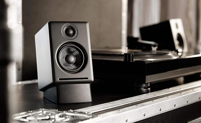 Audioengine A2+ Desktop 24 Bit Wireless Bluetooth Desktop Speakers - 60W Computer Speakers for Music and Gaming
