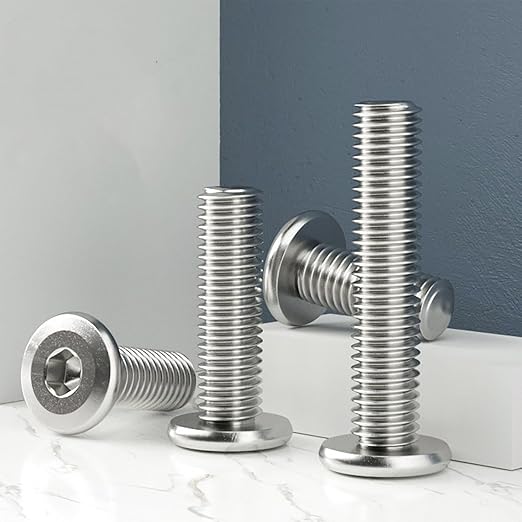 5/16-18 x 1-3/4" (10 Pack) Flat Head Hex Socket Cap Screws Bolts, 304 Stainless Steel 18-8, Hex Drive, Bright Finish, Fully Machine Thread