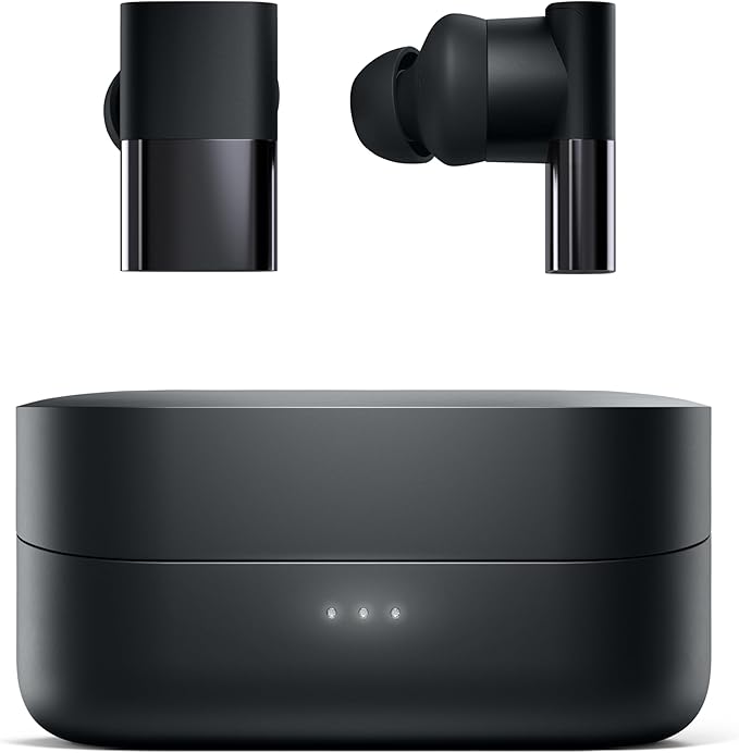 Status Between 3ANC Onyx True Active Noise Cancelling Wireless Earbuds - Black iPhone & Android ANC in Ear Buds, Charging Case, Built-in 6 Microphones, 8H Playtime, Bluetooth 5.2, IPX5 Waterproof