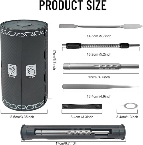 128 in 1 Precision Screwdriver Set,Precision Bit Set,Professional Magnetic Repair Tool Kit with 120 Bits for Electronics, Computer, Laptop, Game Console and Household Appliances