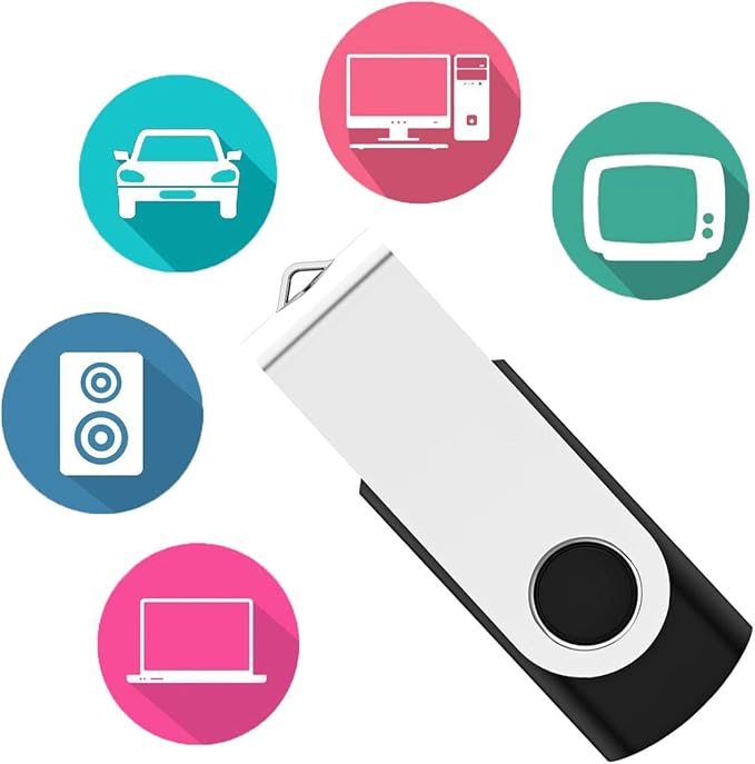 USB Flash Drive 512MB 20 Pack, Bulk USB 2.0 Thumb Drives Swivel Memory Stick Jump Drive Pen Drive,512MB 20 Pieces