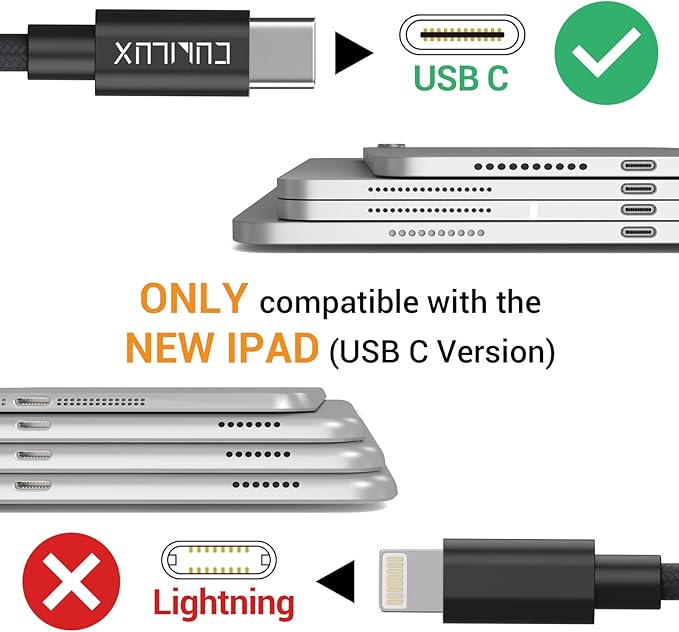 Cubilux USB C Dual Headphones Splitter, Type C to Double 3.5mm Audio Splitter, 2-Way Earphone Adapter for Android Phone, Tablet