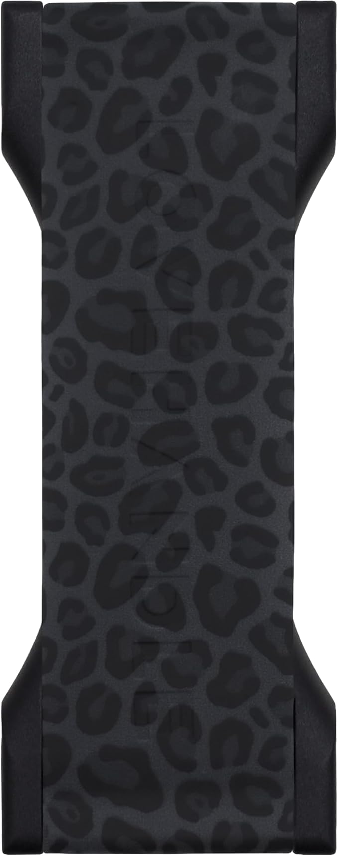 LOVEHANDLE PRO Premium Phone Grip - Silicone Phone Strap - Magnetic Phone Mount and Kickstand for Smartphone and Tablet - Black Leopard