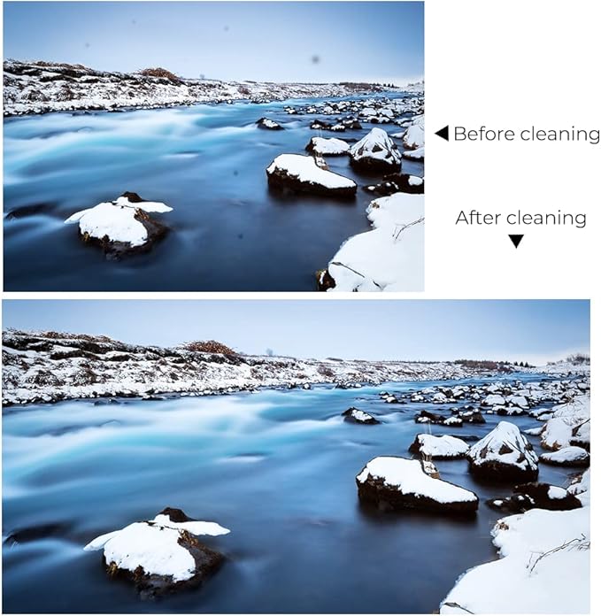 K&F Concept APS-C Sensor Cleaning Kit - 16pcs Swabs, 20ml Cleaner & Gloves, Camera Lens Cleaning Kit for CMOS & CCD Sensors