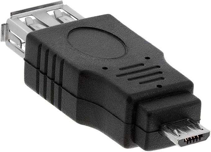 Cmple - [10 Pack Micro USB to USB Adapter Standard USB 2.0 A Female Jack to Micro B Male Plug OTG Connector Converter for Cameras Tablets Phones Dash Cams Transfer Photos to Computer