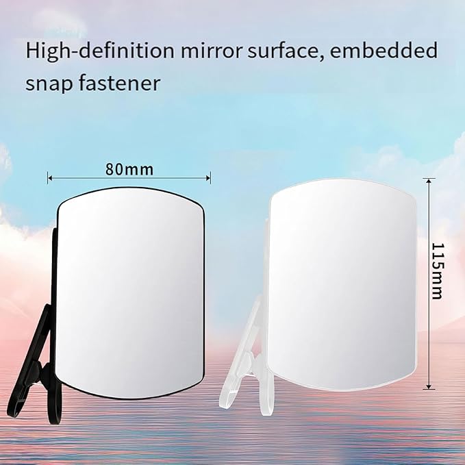 Mirror Effect Lens - Capture Stunning Reflections Instantly,Camera Mirror Reflection Clip for Back Camera Recording, Adjustable Hd Glass Phone Shooting Reflection Mirror (White-Control)