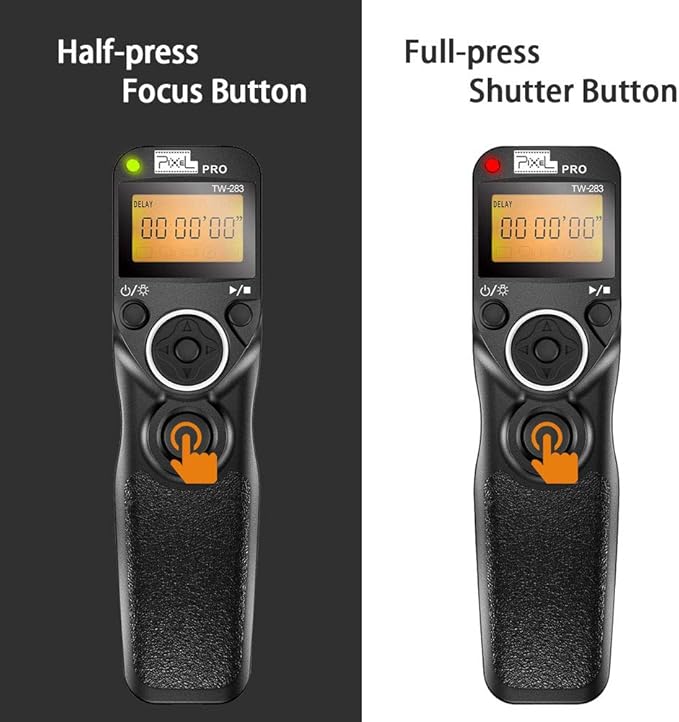 Remote Shutter Compatible for Canon, PIXEL Wireless Shutter Release Timer Remote Control E3/N3 Compatible for Canon Eos 1D 5D Mark IV 5D 6D 7D Mark R5 R6 50D 40D 30D 20D 10D D60 RP XT T7i 500D 90D