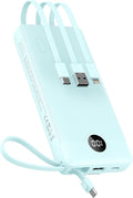 VEEKTOMX Portable Charger with Built-in Cables, 20000mAh Power Bank for iPhone, Fast Charging USB C Battery Pack, Travel Essentials Powerbank Compatible with iPhone, Samsung, Android, etc