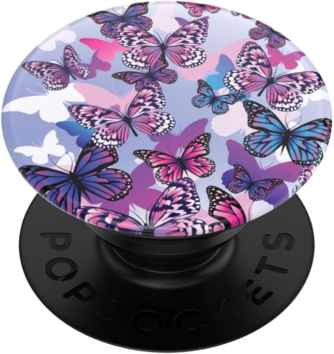 PopSockets Phone Grip with Expanding Kickstand, Adhesive Grip - Flutterby