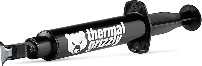 Thermal Grizzly - Duronaut - 6 Gram - Enhanced Durability & High Performance Thermal Paste - for Maximum Conductivity While Overclocking CPU/GPU/PS4/PS5/Xbox with 12 Cleaning Wipes 6 Wet & 6 Dry