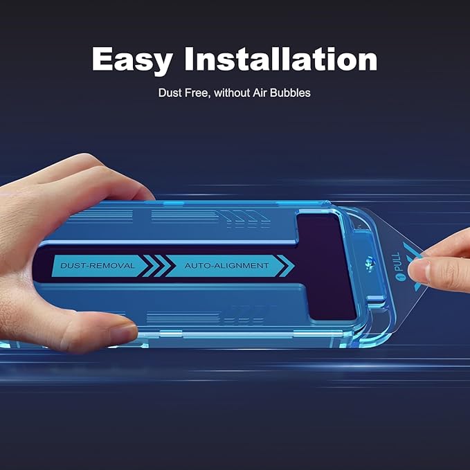 EGKimBa for iPhone Air Privacy Screen Protector, Gradient Color Tempered Glass, Bubble Free, Easy Installation, Auto Dust-Elimination, Anti Blue Light