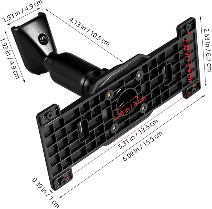 iplusmile 1 Set Dash Cam Rear View Mirror Mount - Back Plate Panel Car Rear View Camera Mount Bracket Kit for 5.5-12" Dash Cams