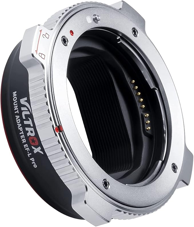 VILTROX EF-L Pro Auto Focus Lens Mount Adapter With Security Lock for Canon EF/EF-S to L Mount Camera - Compatible With Leica SL2, Lumix S1 S1H S5, Sigma fp L - Ideal for Large Lenses