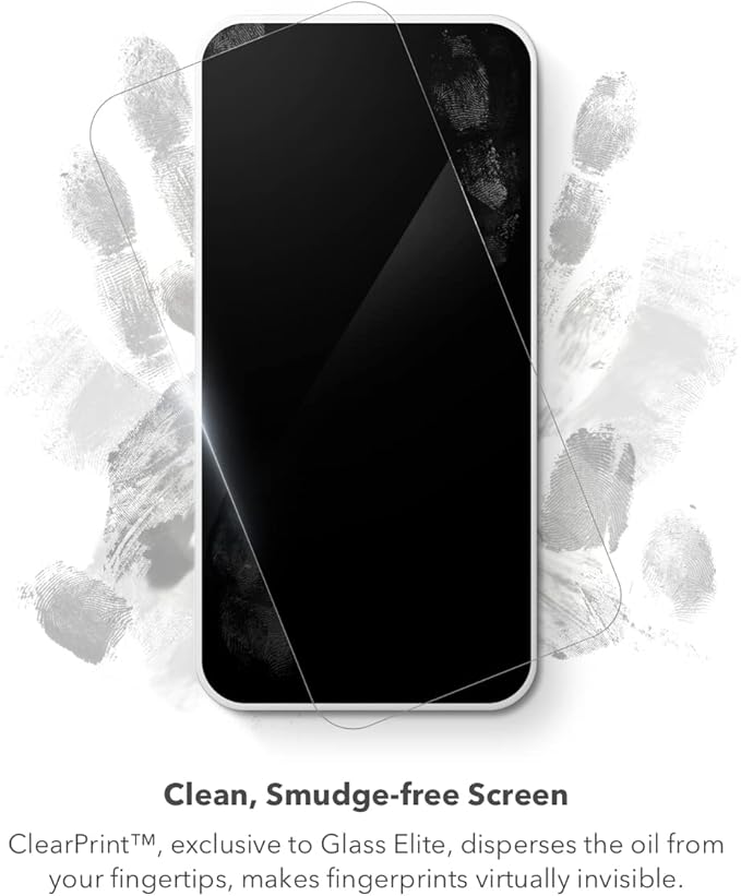 ZAGG Invisible Shield Glass Elite VisionGuard Screen Protector for Apple iPhone 14 Pro - 5X Stronger, Blue-Light Protection, Anti-Fingerprint Technology, Easy to Install