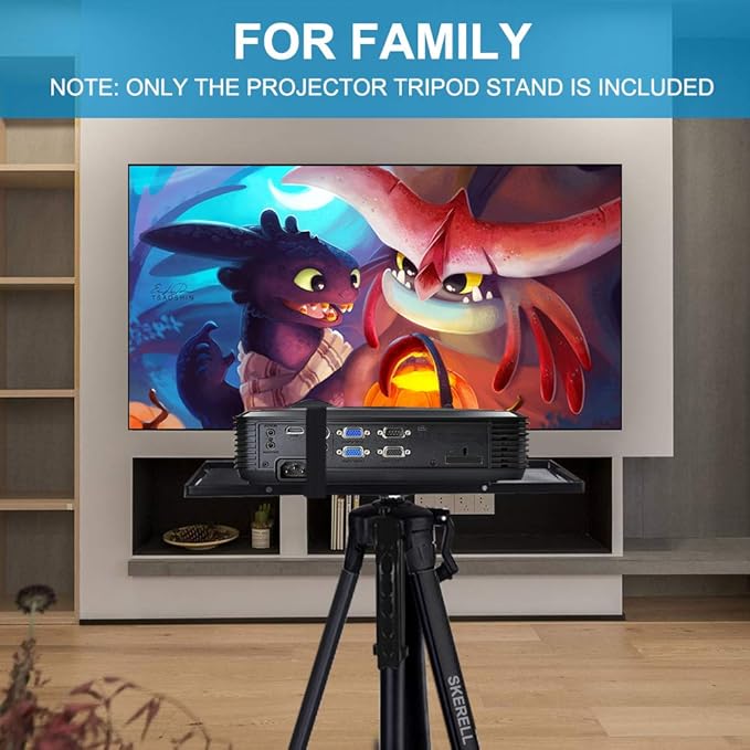 Portable Projector Stand Tripod Adjustable: Universal Laptop Standing Height from 17" to 46" with Carry Bag for Projectors Laptops Photography