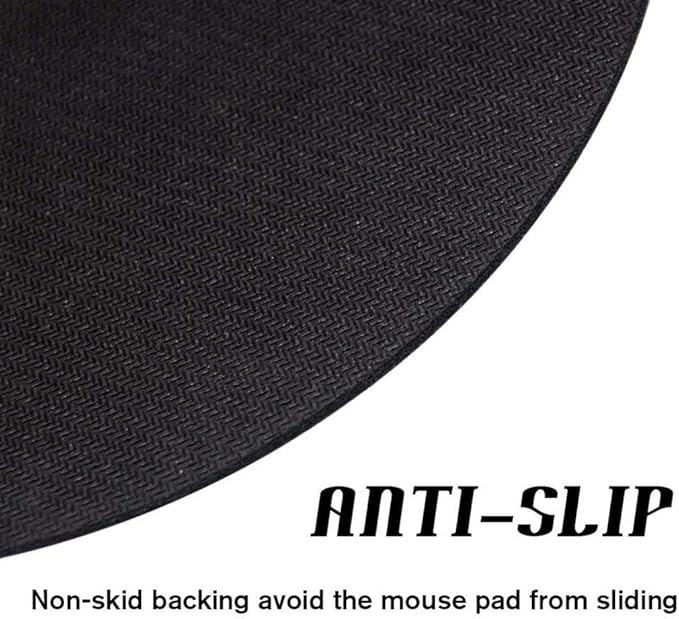 Purple Flower Mouse Pad Round Non-Slip Rubber Mousepad Laptop Office Computer Decor Cute Desk Accessories Customized Design Mouse Pad