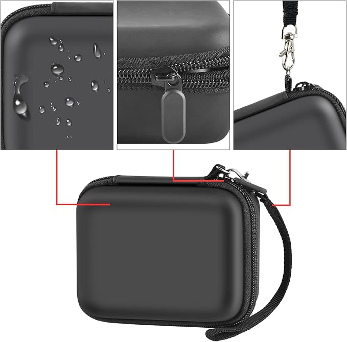 Portable Charger Power Bank Case for 2PCS Swyop/for Feob/for Charmast/for JEJILL/for LanLuk/for VEGER/for iWALK/for Taegila/for Kuulaa and More Small Charging Battery Pack - Bag Only (Black)
