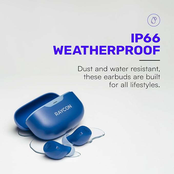 Raycon Everyday Earbuds (2024 Edition) - Bluetooth True Wireless in-Ear Buds with 32 Hours Playtime, Multpoint Technology, Extreme Comfort, and Active Noise Cancellation (Royal Blue)
