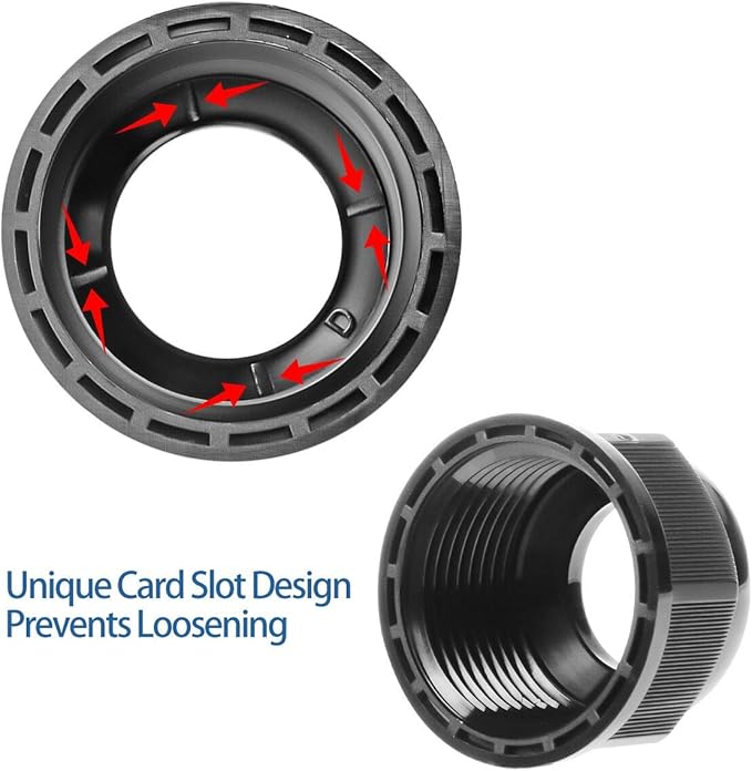 XHF 45 Pcs 1/4" IP68 Strain Relief Nylon Cord Grip NPT Cable Glands Adjustable UL Listed and RoHS Compliant (Black)