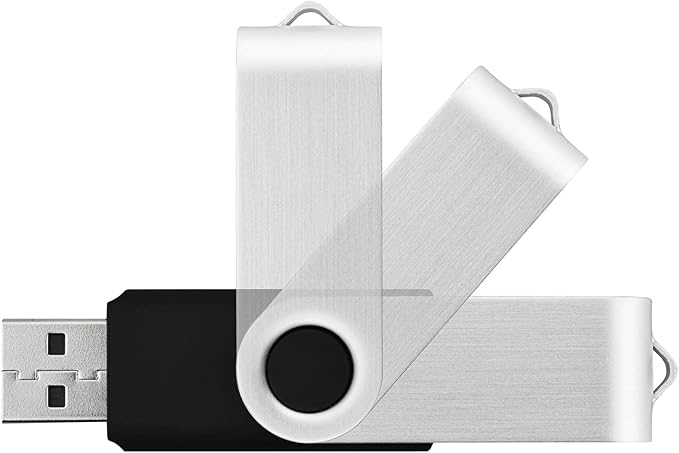 KOOTION 32GB USB Flash Drive 32 gb Flash Drive 10 Pack Thumb Drive Memory Stick Pen Drive Keychain Design Black