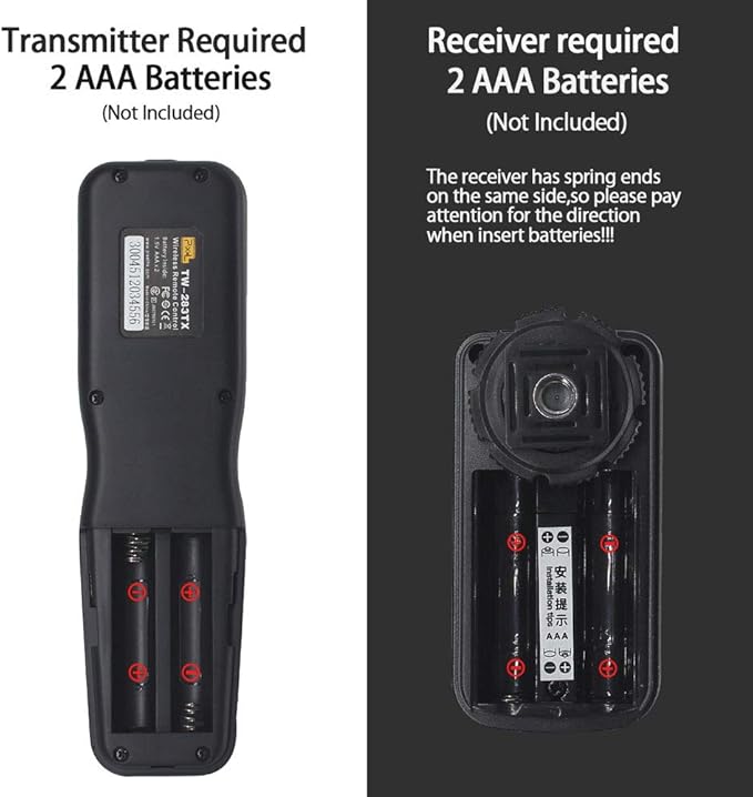 Wireless Remote Shutter Compatible for Sony Alpha a7 a7II III R RII RIII A7IV a7RIV a7S a300 a6000 a6500 a6400 a6300 a77II a100 a300 a450 a500 a580 a700 a850 a33 a55 a58 a65 a77 a99 RX100 II III IV