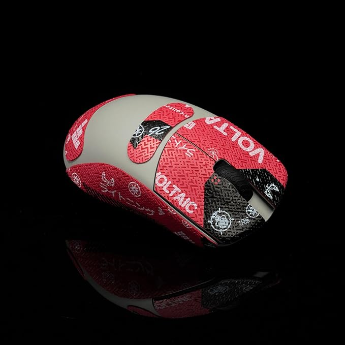 Grip Tape for Lamzu Atlantis Maya - Anti-Slip,Enhanced Control, Sweat Resistance,Improves FPS Gaming Grip & Mouse Protection [Pre-Cut] Blood X