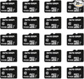 Micro Center 16GB Class 10 Micro SDHC Flash Memory Card 20 Pack with Adapter for Mobile Device Storage Phone, Tablet, Drone & Full HD Video Recording - 80MB/s UHS-I, C10, U1 (20 Pack)