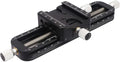 Haoge FM-160 Wormdrive Macro Rail for Macro Photography Track, Focus Stacking Precision Focus Slider/Close-up Shooting Clamp Plate Fine-Tuning Screw Rod